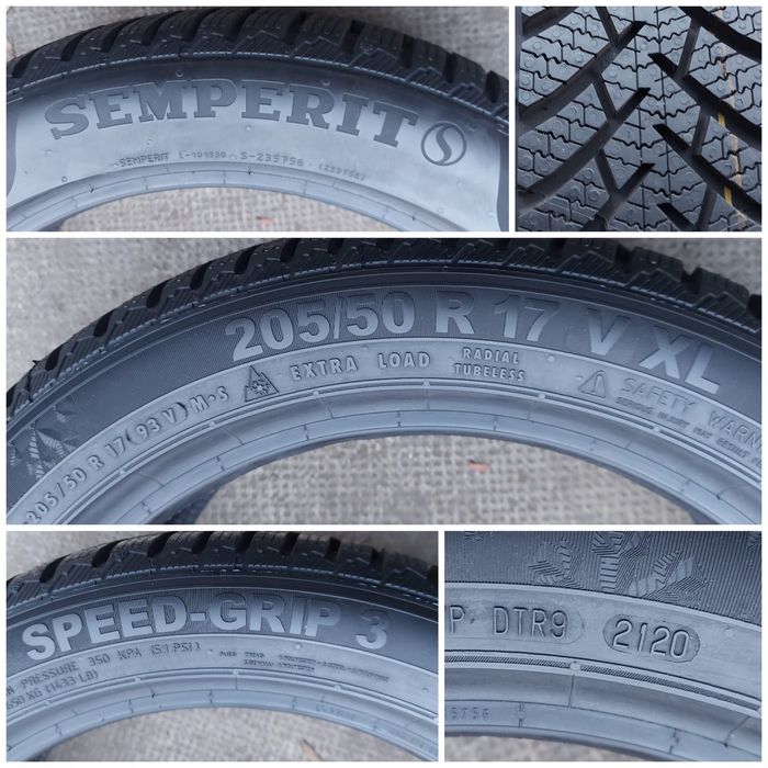 O bucată 205/50 R17 M+S iarnă - una Michelin Semperit