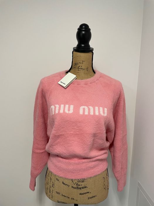 Pulover roz Miu Miu