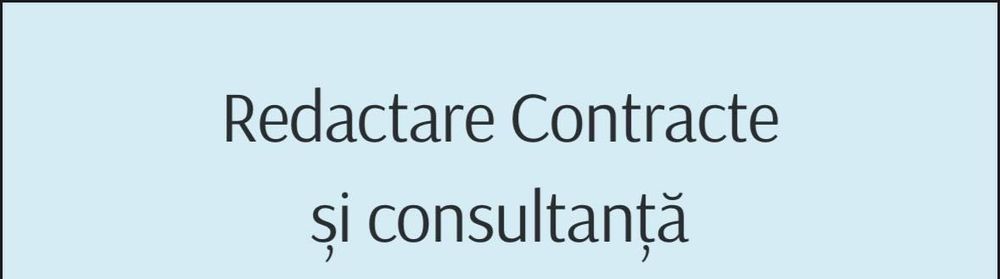 Redactare Contracte si Consultanta