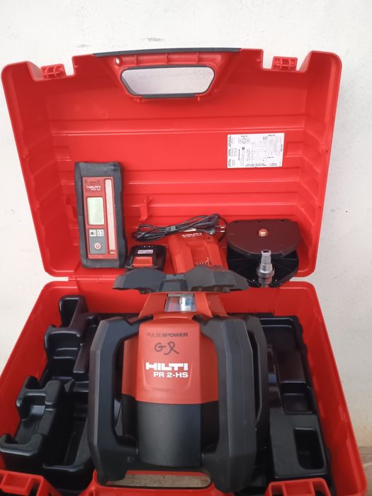 Laser hilti pr 2 hs model nou. La cutie cu baterie,încărcător,receptor