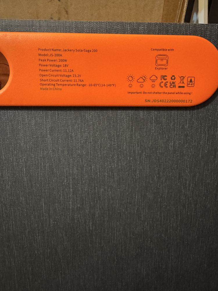 Panouri fotovoltaice | solar | Jackery| 200w | calitate premium