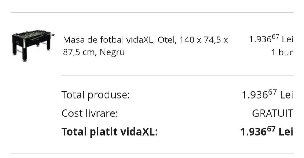 Masa fotbal  22 jucatori