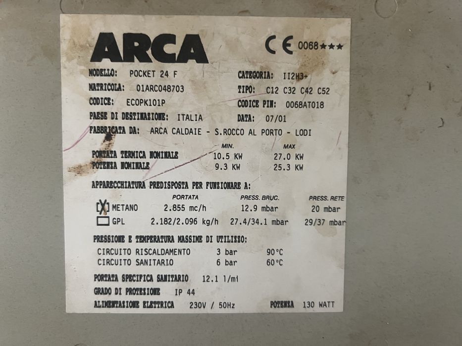 Centrala termica Arca Pocket 24 F