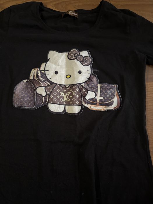 Тениска с принт на Hello kitty