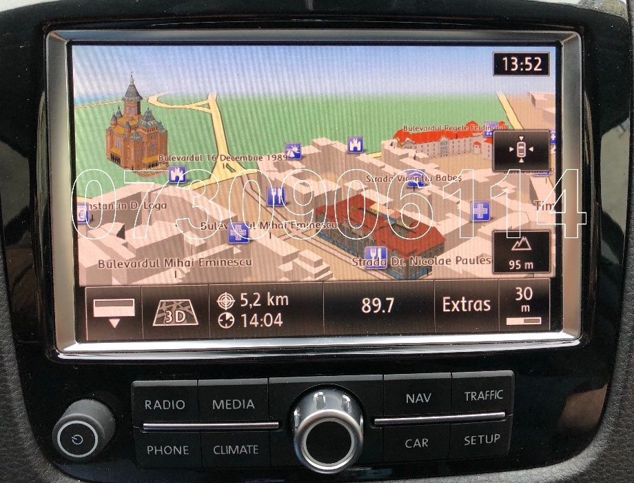 Harta navigatie VW TOUAREG RNS850 Audi MMI 3G Plus Romania 2023