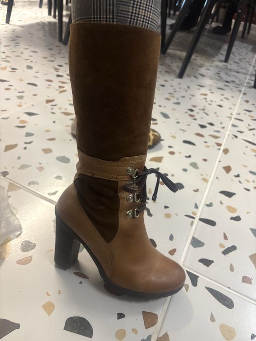 Дамски ботуши естествена кожа 37