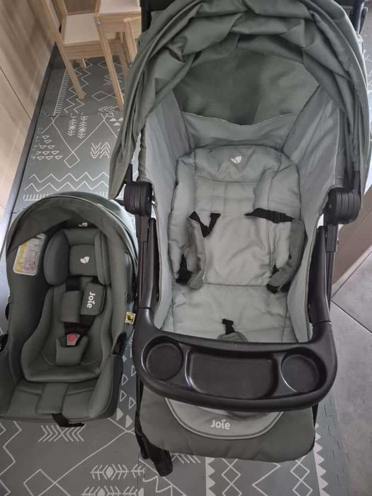 Vand carucior Joie Muze LX Laurel  + Scoica auto Joie I-Snug 2 Laurel