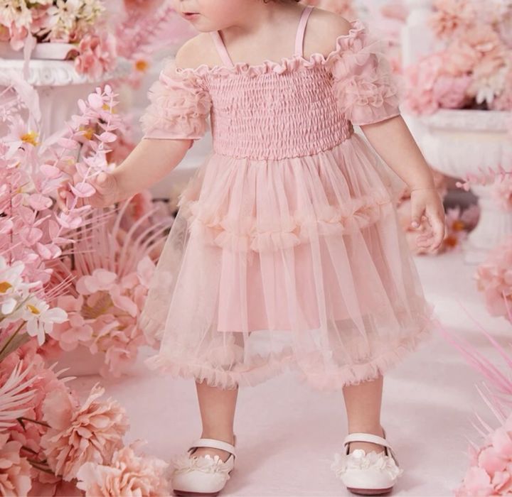 Rochie roz, marimea 12-18 luni