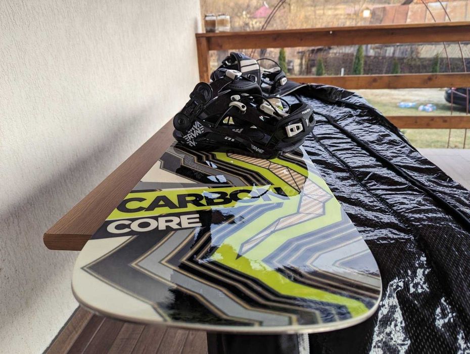 Placa Raven Core Carbon + Boots Salomon Black Titan