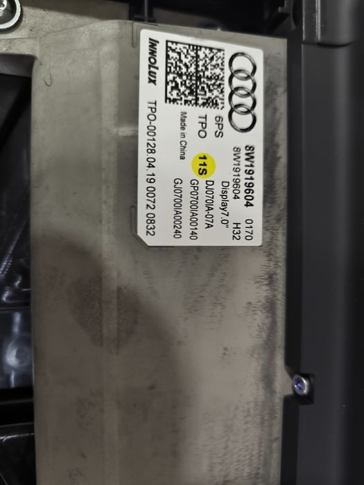 Tableta Audi A4 B9 Avant An 2019
