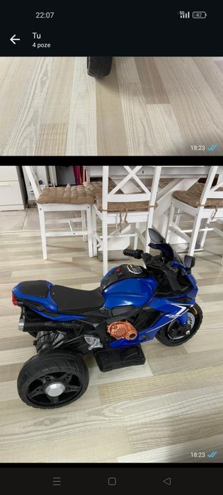Motor electric, vârsta maximă 4 ani !