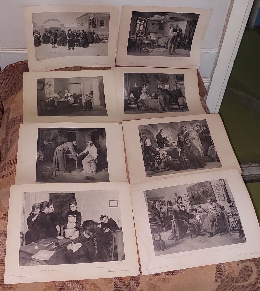 Альбом с фототипиями 1905 г К.А.Фишер. 355 штук вкладышей Фототипии.