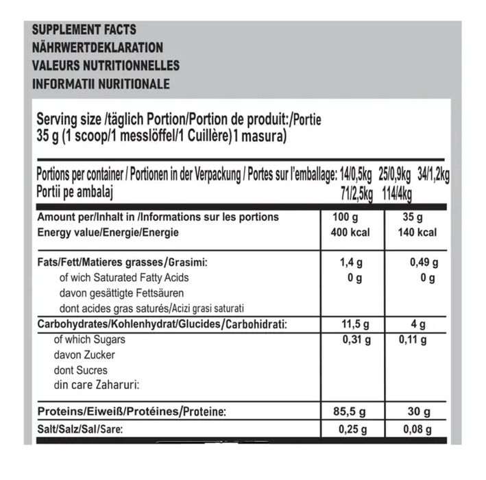 Proteine WHEY PRO 2,5kg cu aromă de ciocolată Dubai și BCAA