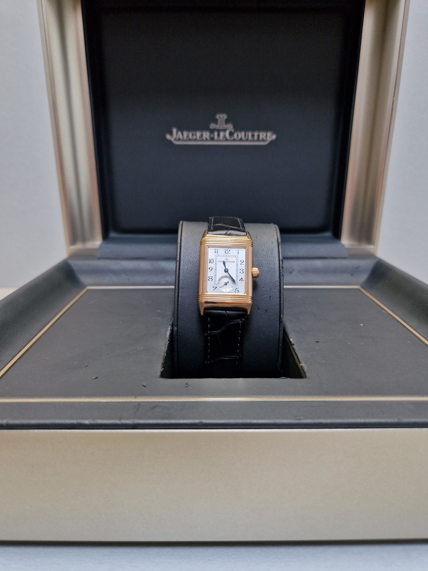 Jaeger LeCoultre reverso duetto rose 18k.gold