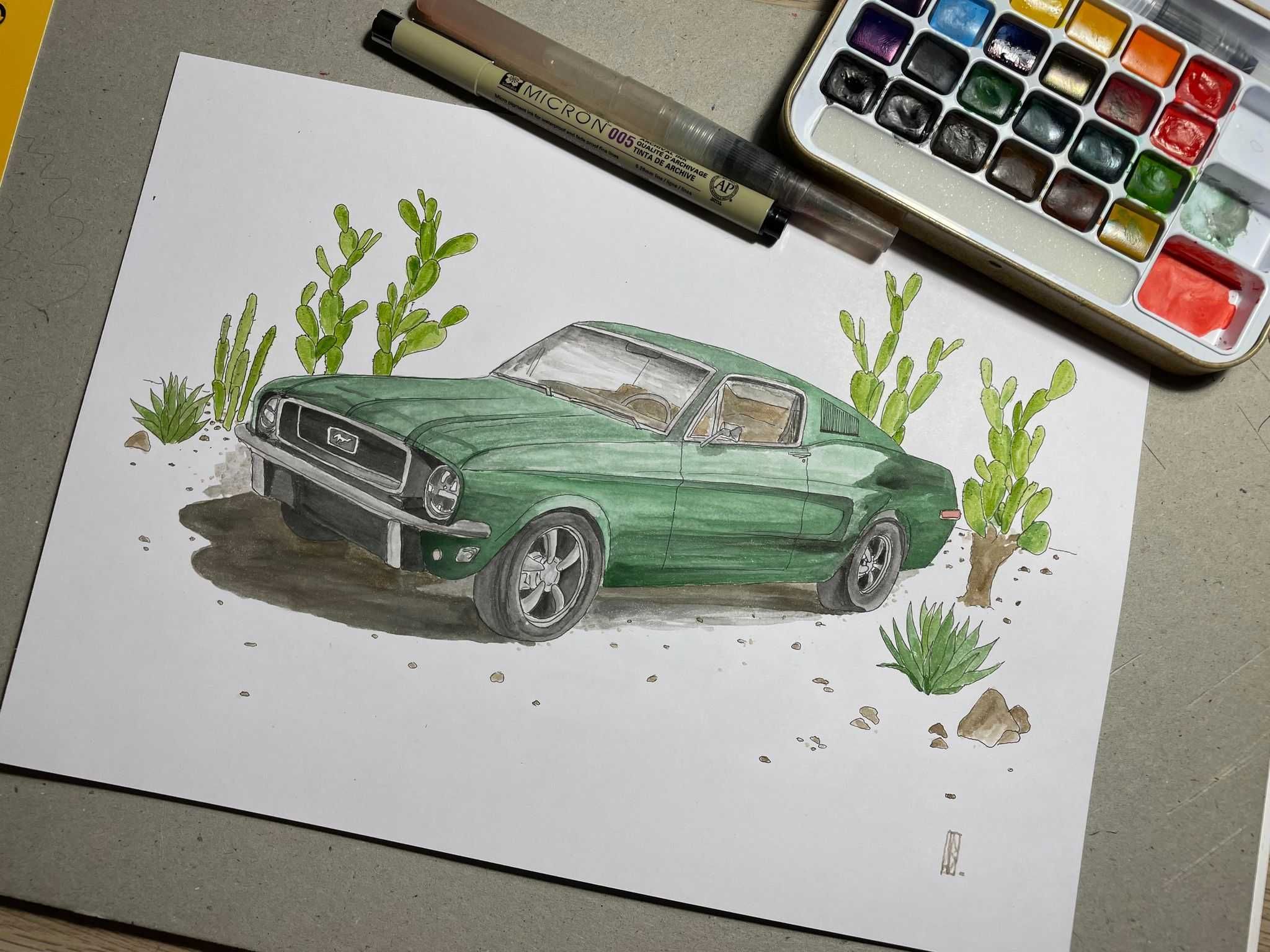 Ilustrații cu mașini - cadoul perfect pentru pasionați