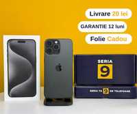 Iphone 15 Pro Max 256gb / Garantie 12 Luni / Black / Seria9