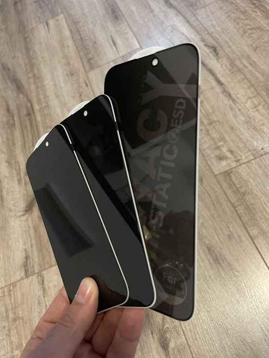 Folie sticla  privacy iPhone 15, 15 Pro si 15 Pro Max