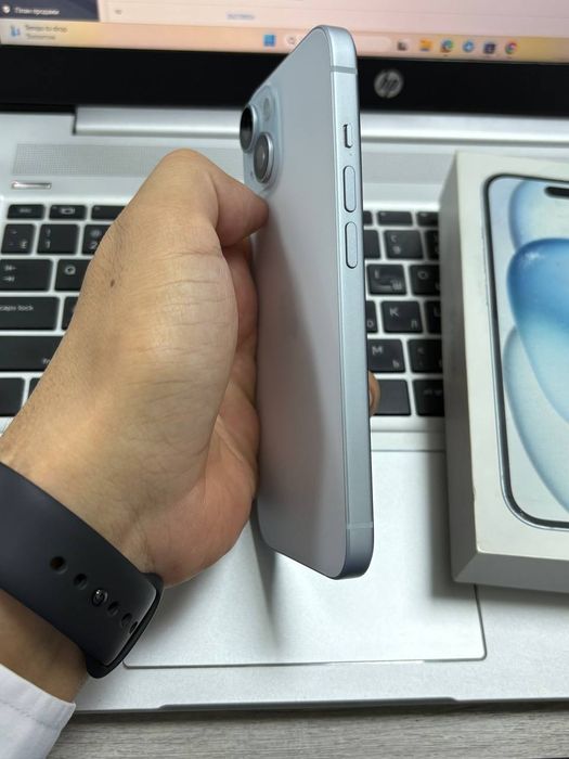 iPhone 15 blue mentol 100%