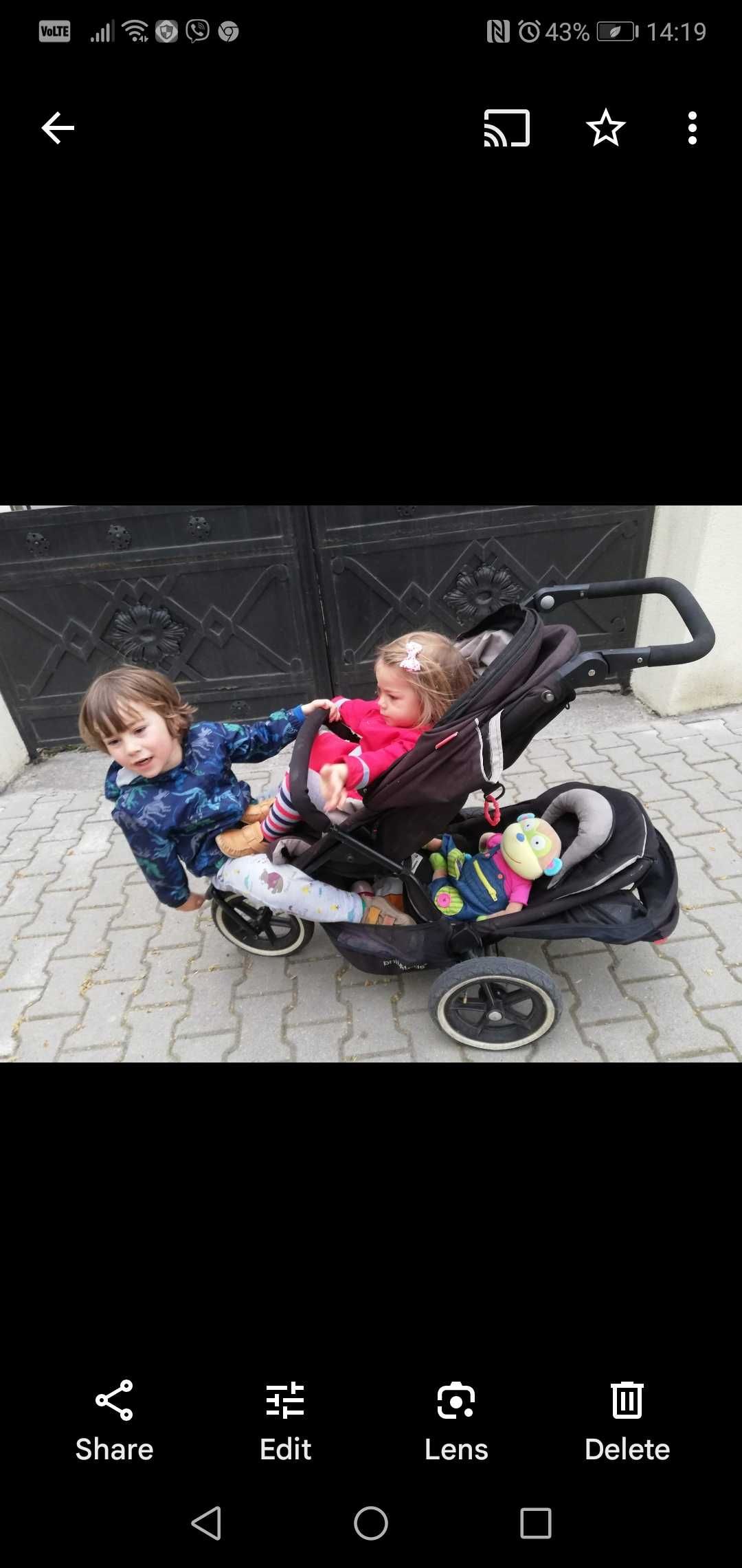 Phil&Ted's Navigator детска количка за близнаци / породени деца