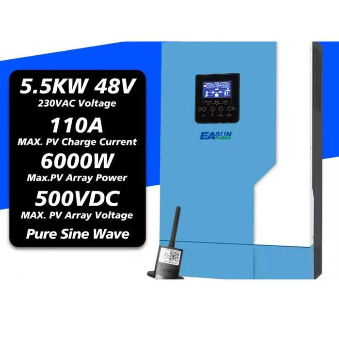 Generator solar, EASUN 5.5kw, GEL SOLAR 4 x 200 Ah, 11 x panou 460w