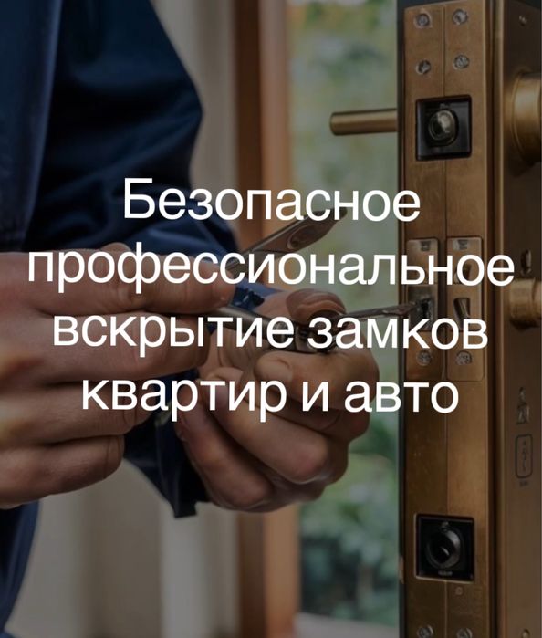 Вскрытие замков квартир. Вскрытие авто. Замена замка.