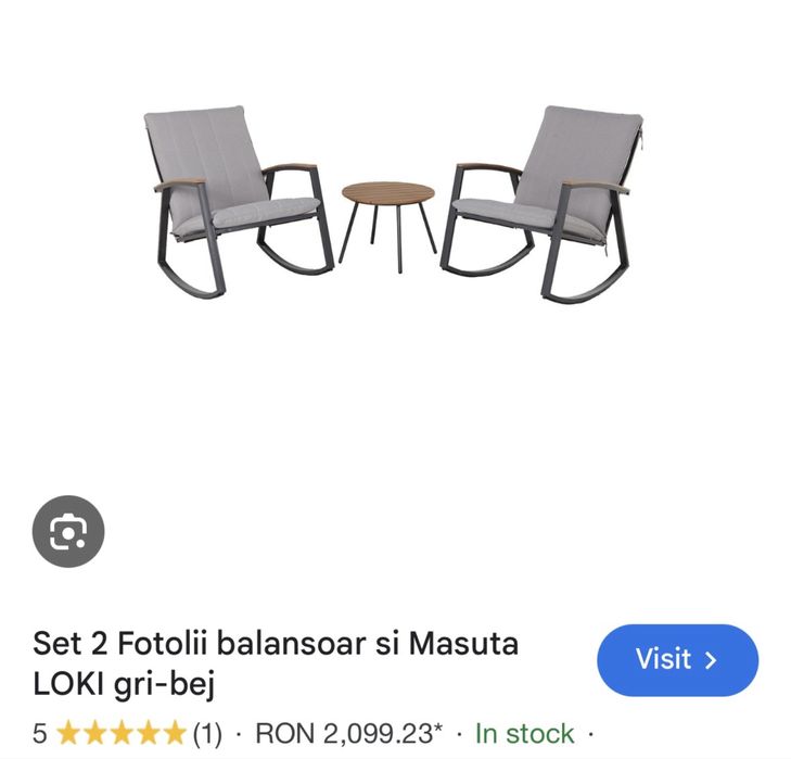 Set balansoare exterior - Mobexpert