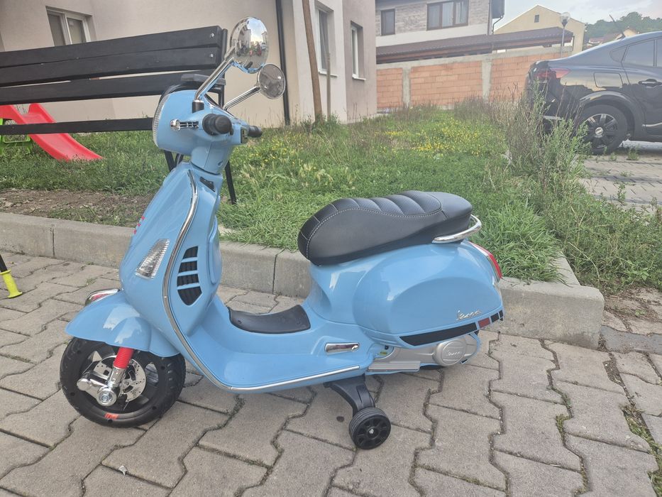 Scuter electric copii albastru