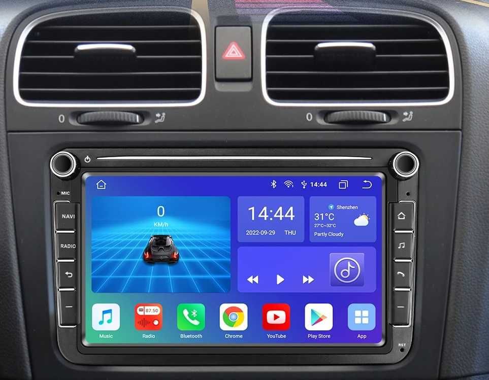 Мултимедия 8" Android 12 4GB RAM Volkswagen VW Golf PASSAT Seat SKODA