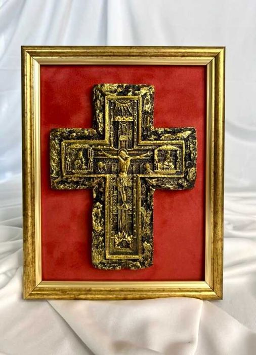 Icoane Artizanale din Ceramică cu Foiță Aurie – Cadou Paște