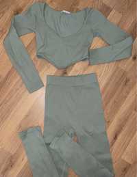 Рипсън комплект клин и блуза ZARA