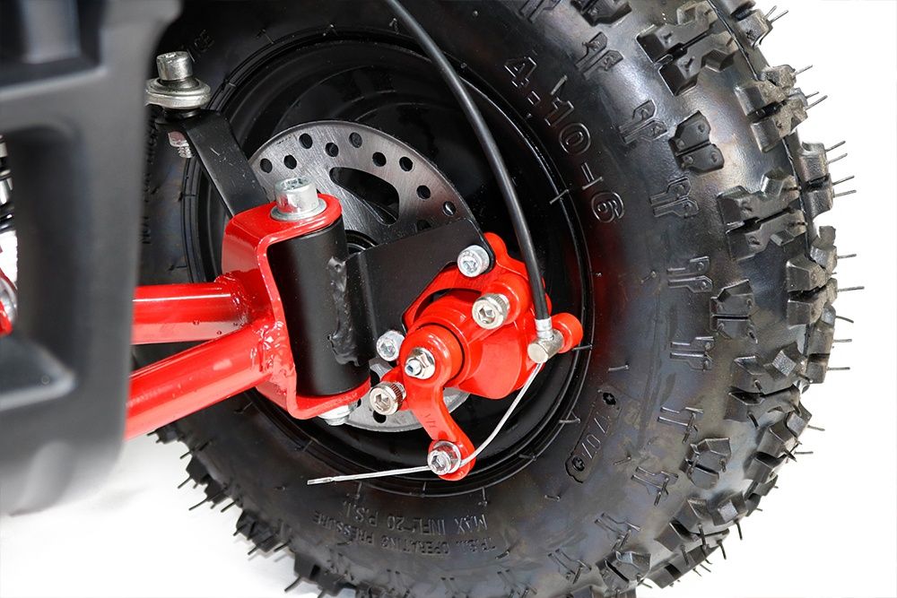 Mini ATV electric NITRO Torino Deluxe Quad 800W 36V #Rosu