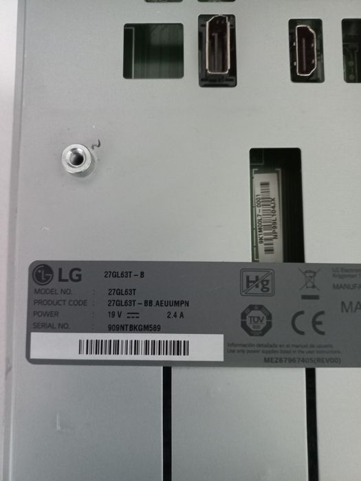 Lg 27Gl63T placa de baza si suport telescopic