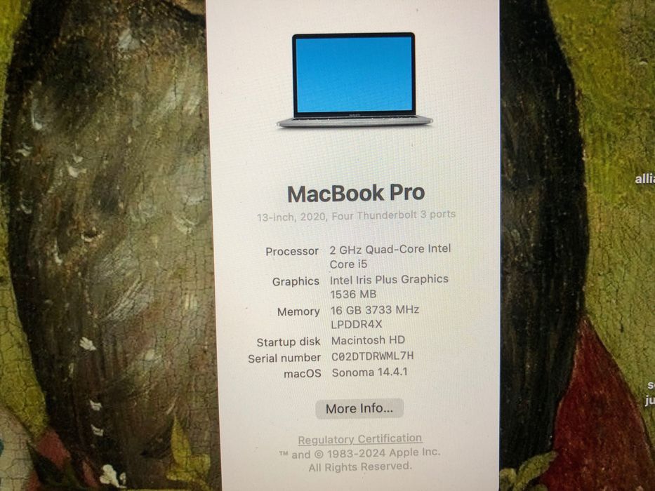 MacBook Pro 13 2020 Touchbar