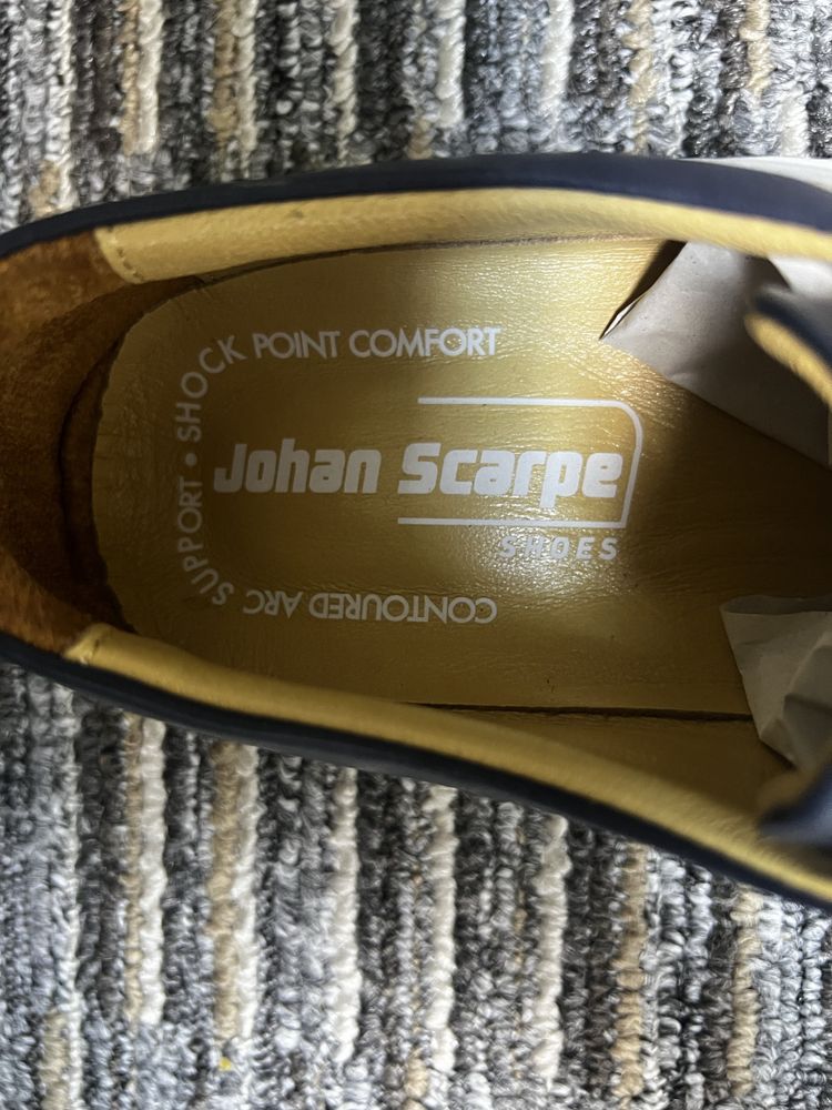 Pantofi albi din piele naturala Johan Scarpe