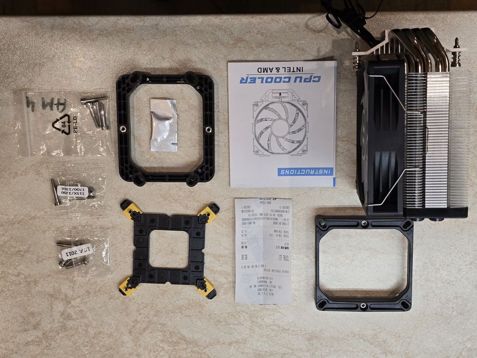 Cooler procesor Serioux 120 mm, aRGB, compatibil AMD si Intel, nou