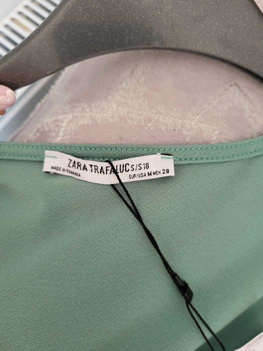 Body Zara, culoare verde