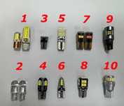 Led интериорни крушки T10,W5W, BAX9s