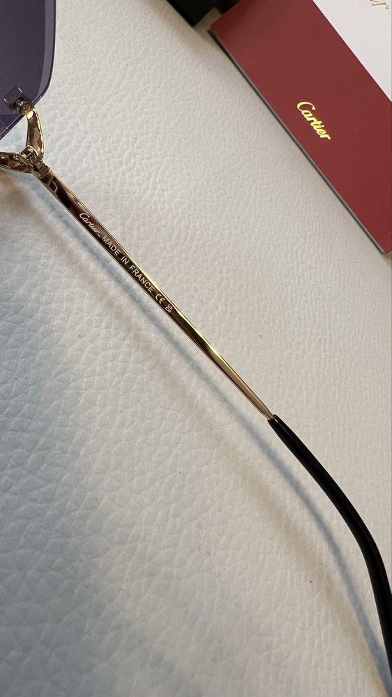 Cartier CT0465S ochelari de soare rimless inlocuire rame vedere