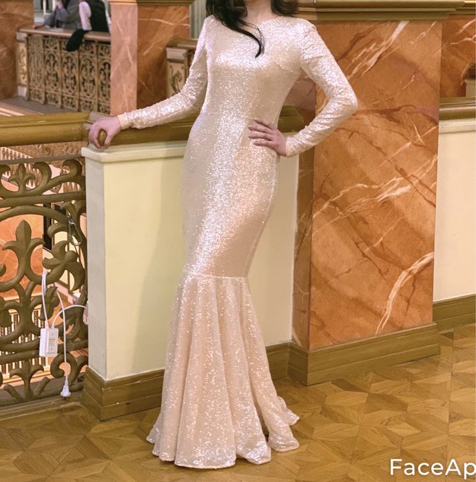 Вечернее платье русалка