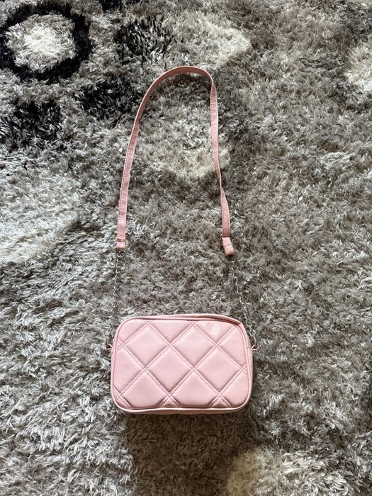 Geantă crossbody roz pastel piele ecologică DeFacto