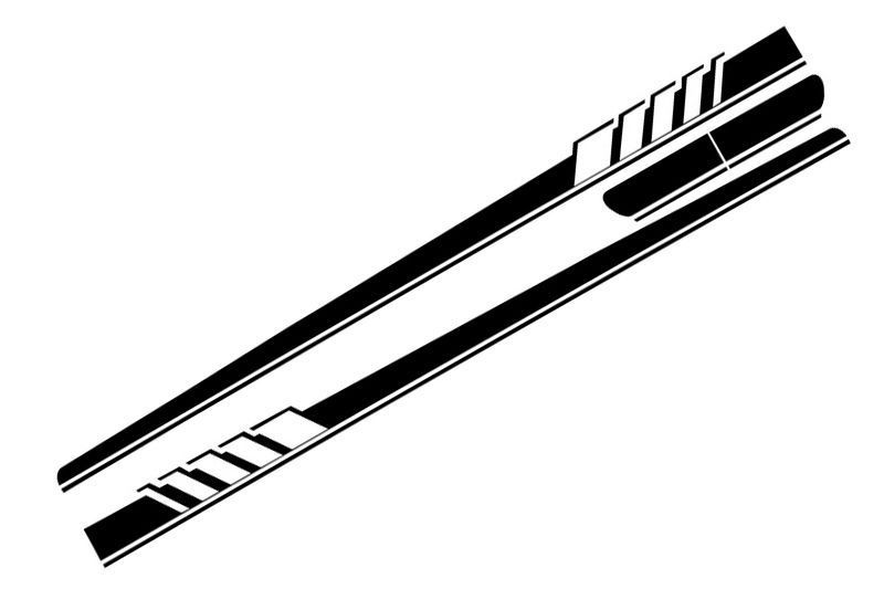 Stickere Laterale Negru Mat compatibil cu Mercedes C-Class C205 Coupe