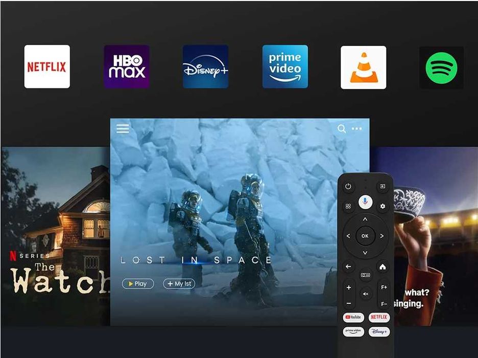 1080P ETOE E3 Pro Projector, Android, 4K + SUPORT Inclus - NOU