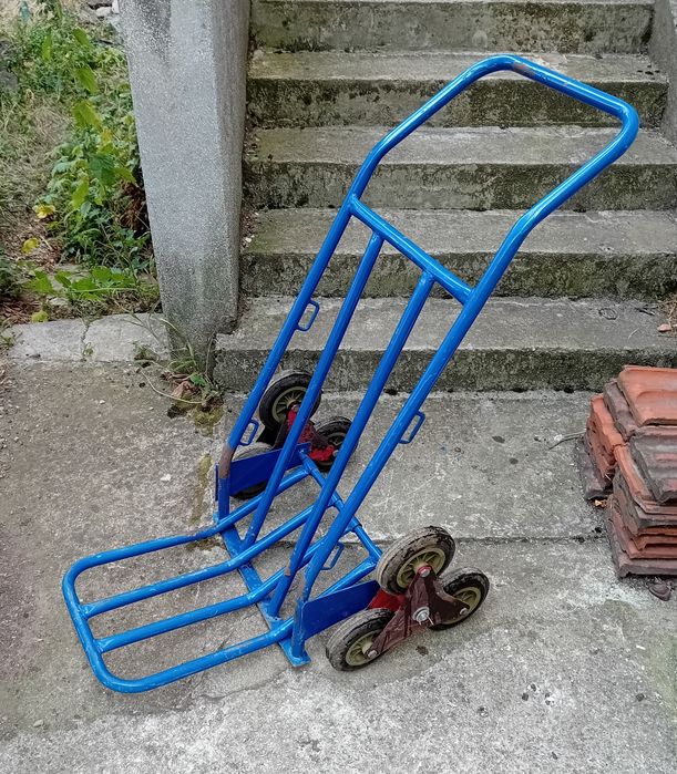 Товарна количка за стълби, ръчна сгъваема транспортна