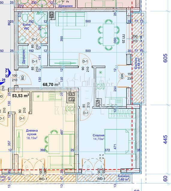 2-стаен в Варна-Възраждане 1 площ 84 цена 146000