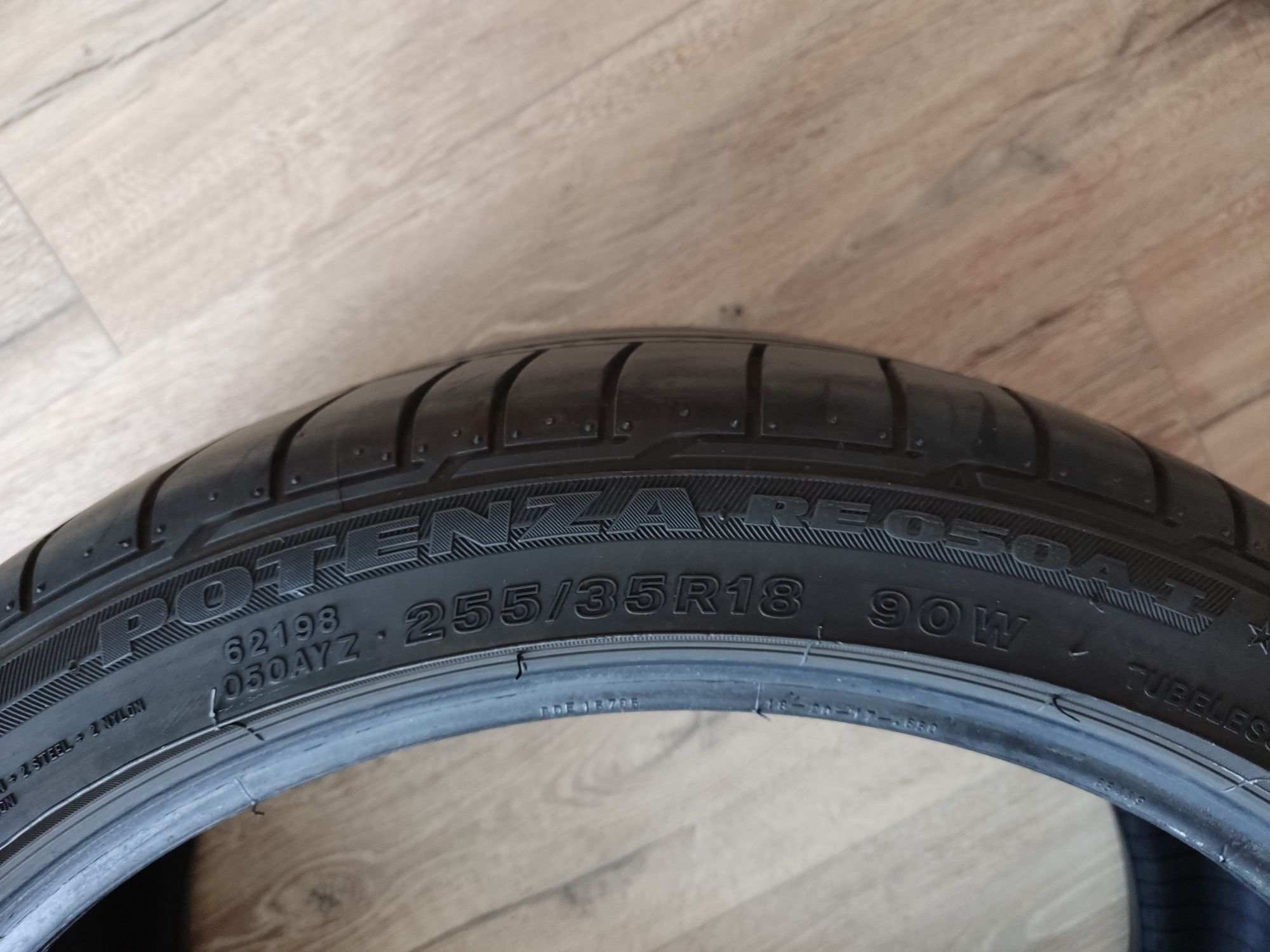 4 бр. Летни гуми Bridgestone Potenza 255/35/18 и 225/40/18