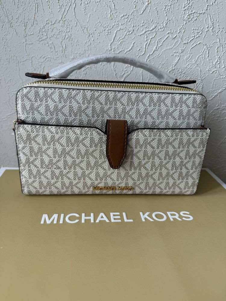 сумка майкл корс Michael Kors medium logo smartphone crossbody bag