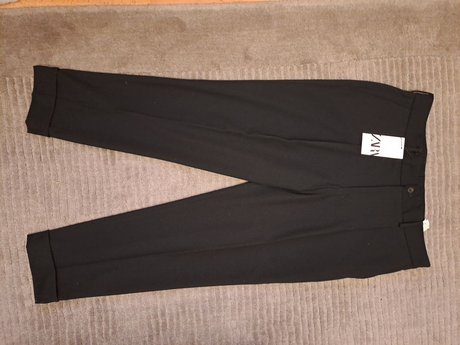 Pantaloni Zara premium cu pense,44,model Dsquared
