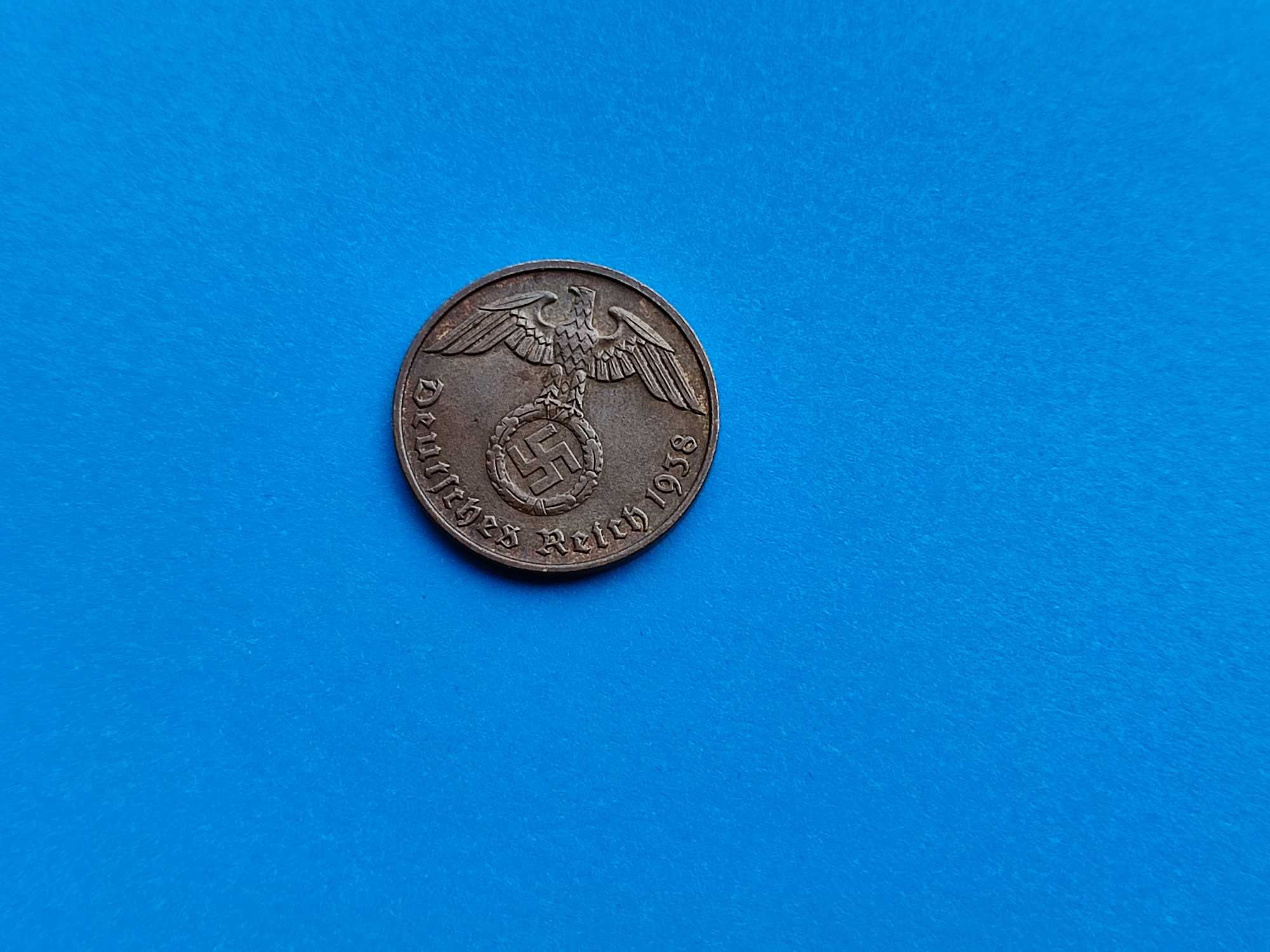 2 Pfennig 1938-D -Germania-stare buna!!!