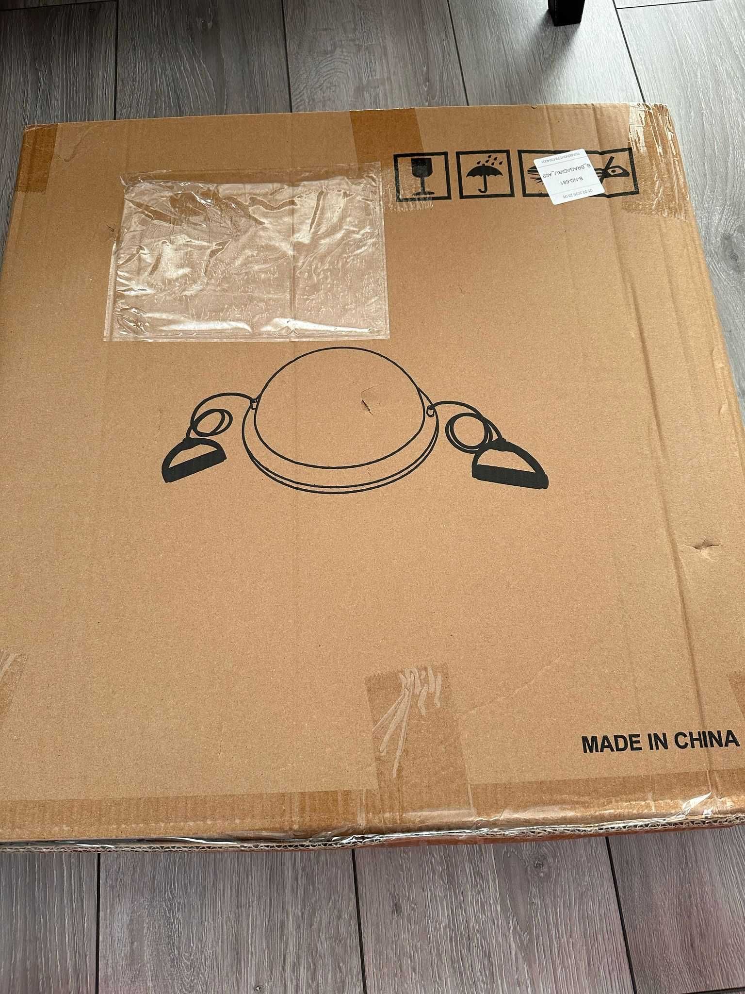 NOUA- Minge echilibru bosu, GO4FIT, cu manere si pompa