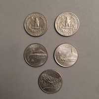 Монеты перевертыши Liberty quarter dollar. Штаты США 10шт